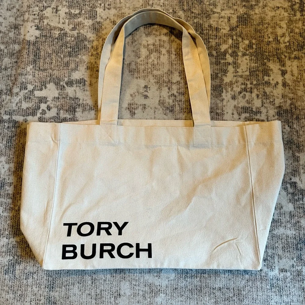 NWOT TORY‎ BURCH PACKABLE CANVAS TOTE BAG